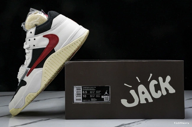 Kicktheory TR Jordan University x Jack Scott Travis Jumpman Red FZ8117-101 0820
